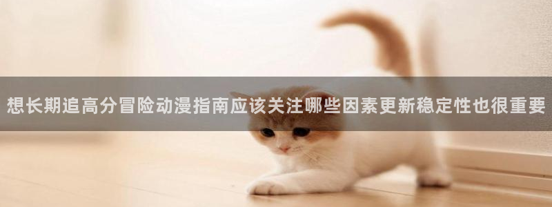 动漫行业资讯：想长期追高分冒险动漫指南应该关注哪些因素更新稳定性也很重要