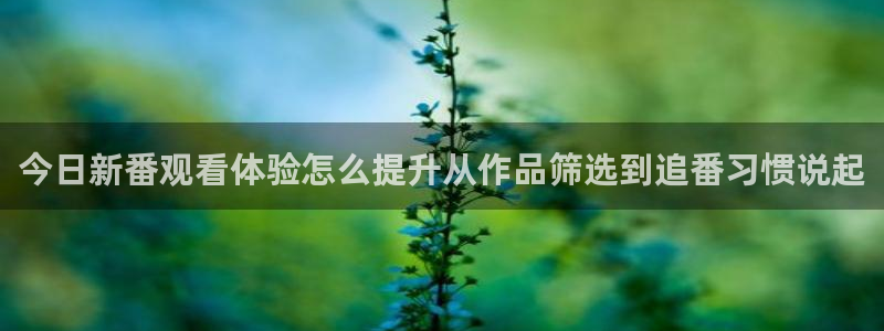 奇幻动漫推荐：今日新番观看体验怎么提升从作品筛选到追番习惯说起