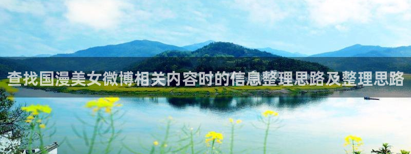 欧美动漫:查找国漫美女微博相关内容时的信息整理思路及整理思路